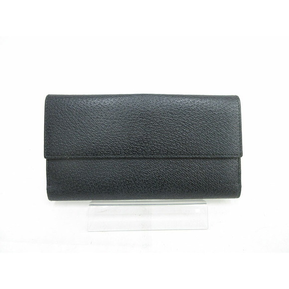 Gucci Double Hook Long Wallet Black Leather - Picture 2 of 12